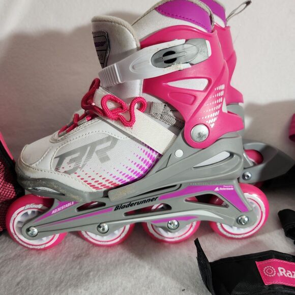 Bladerunner Phoenix Girls Adjustable Inline Rollerblade Size 12J / 2Y Bag/Pads - Picture 2 of 16